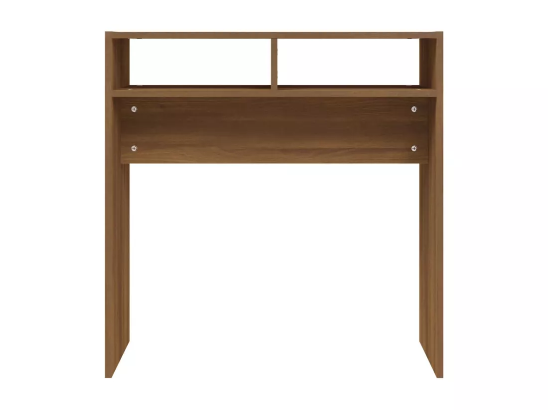 Table console Chêne marron 78x30x80 cm Bois d'ingénierie