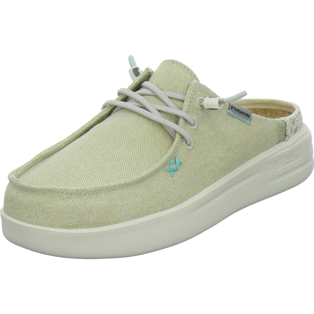 Fusion Pantoletten Damen Beige