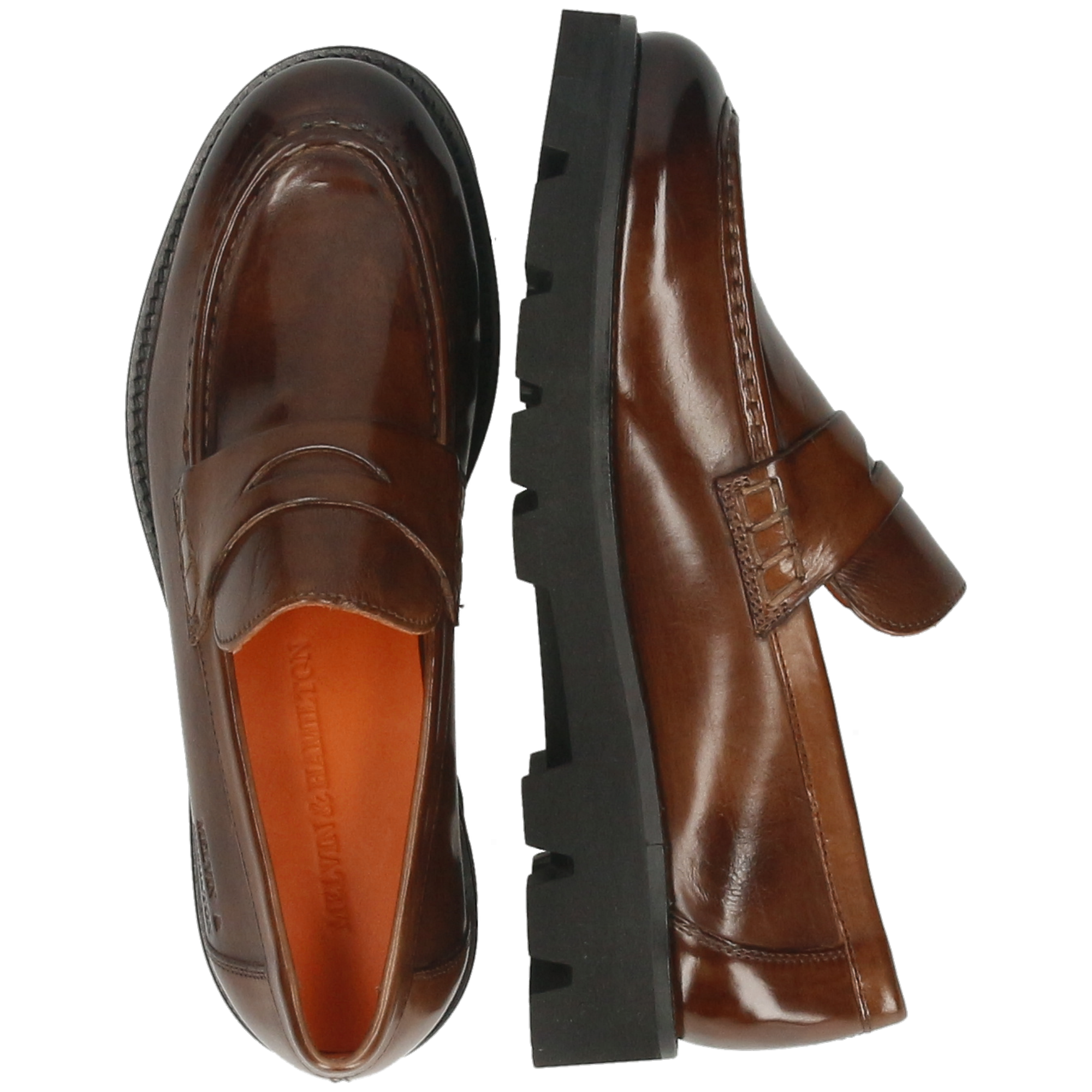 JADE 6 - Mocassins à semelle plateforme | Marron