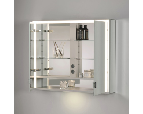 KEUCO Royal Lumos spiegelkast, 100 x 16,5 x 73,5 cm, gespiegeld, 2-deurs, LED, IP 24, 723