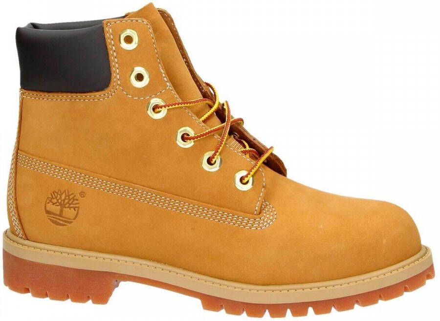 Timberland nubuck veterboots geel Effen 40 | Enkelboot van