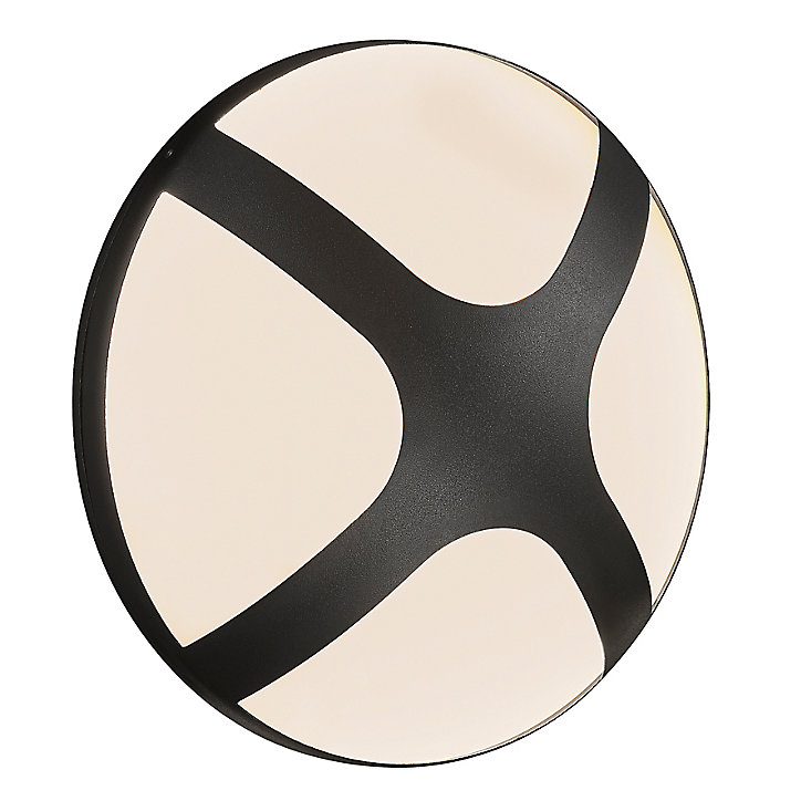Applique murale Plafonnier extérieur Cross 26cm E27 IP54 Nordlux Noir