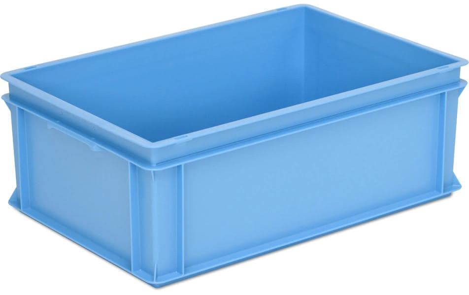 Stapelbehälter RAKO 600 x 400 x 220 mm LichtblauStapelbox mit Muschelgriffen, 1 Stück, lichtblau