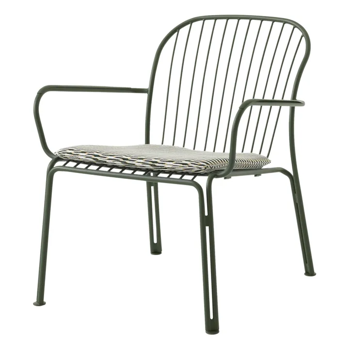 & Tradition Chaise lounge avec accoudoirs Thorvald SC101, Space Copenhagen | Vert foncé
