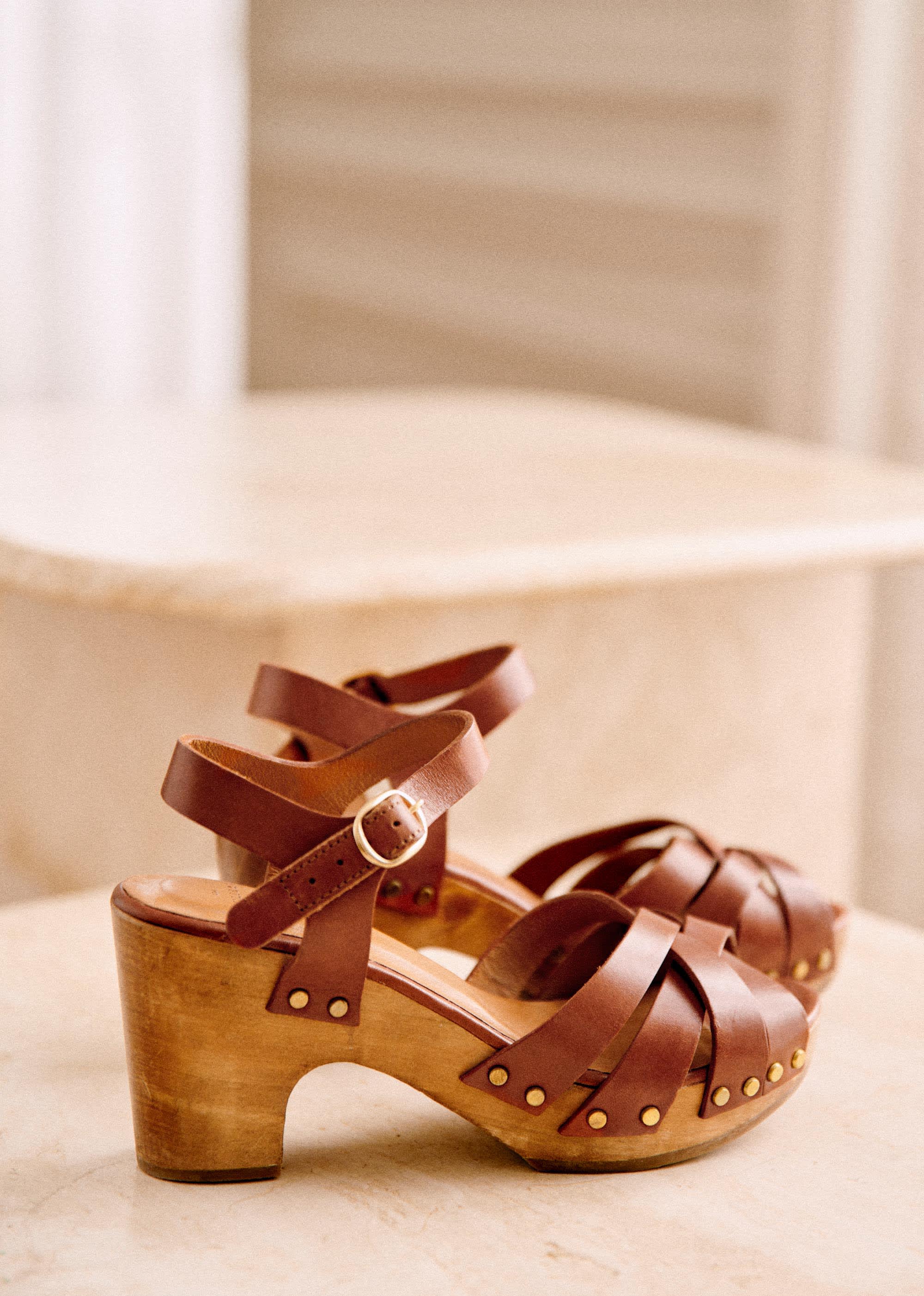 Sabots Isabelle - Camel Lisse - SOULIERS/SOULIERS Sabots & Espadrilles 5906270