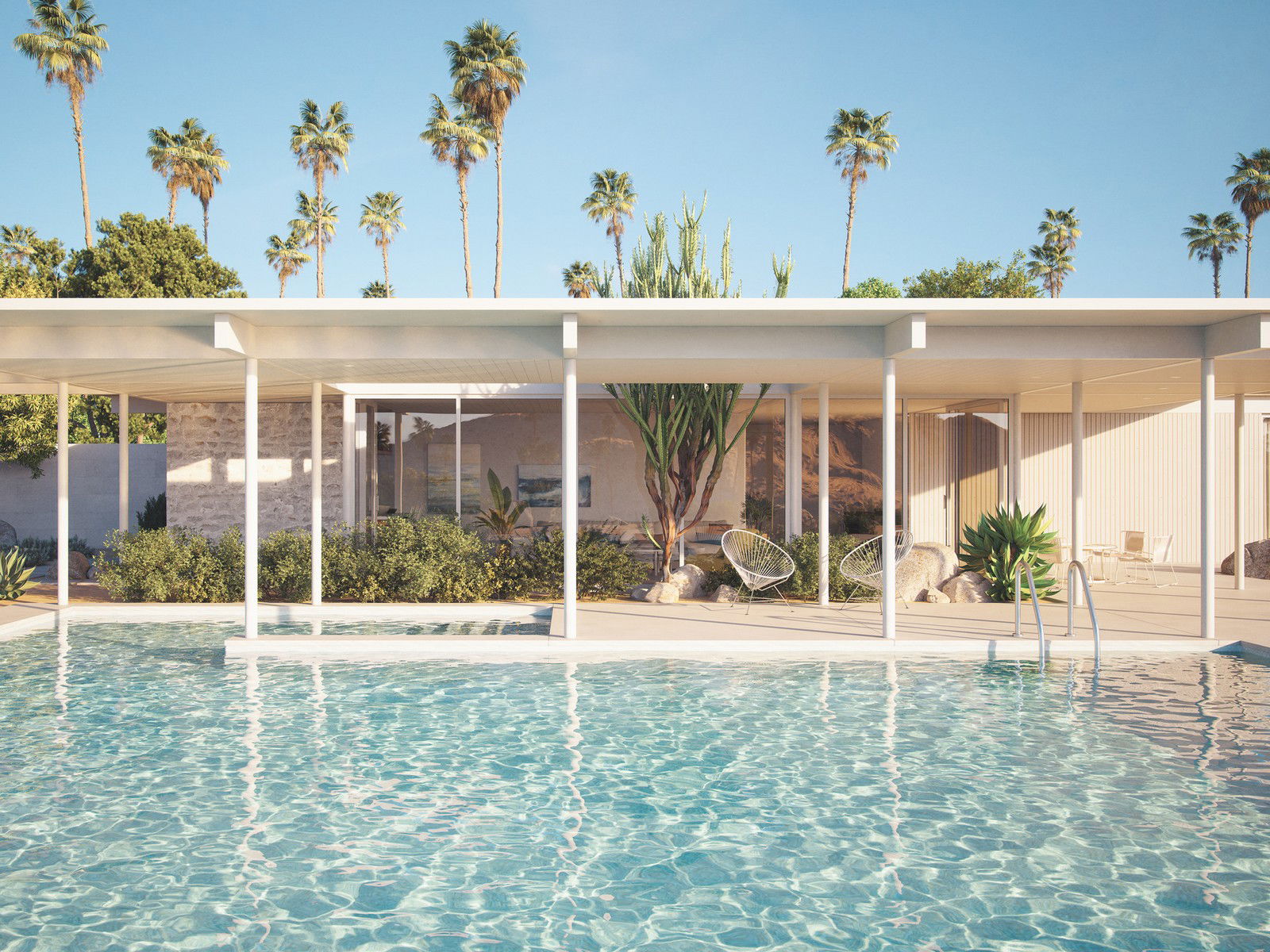 Palm Desert House by Guachinarte - Darlings - Small Limited Edition. 30x40.