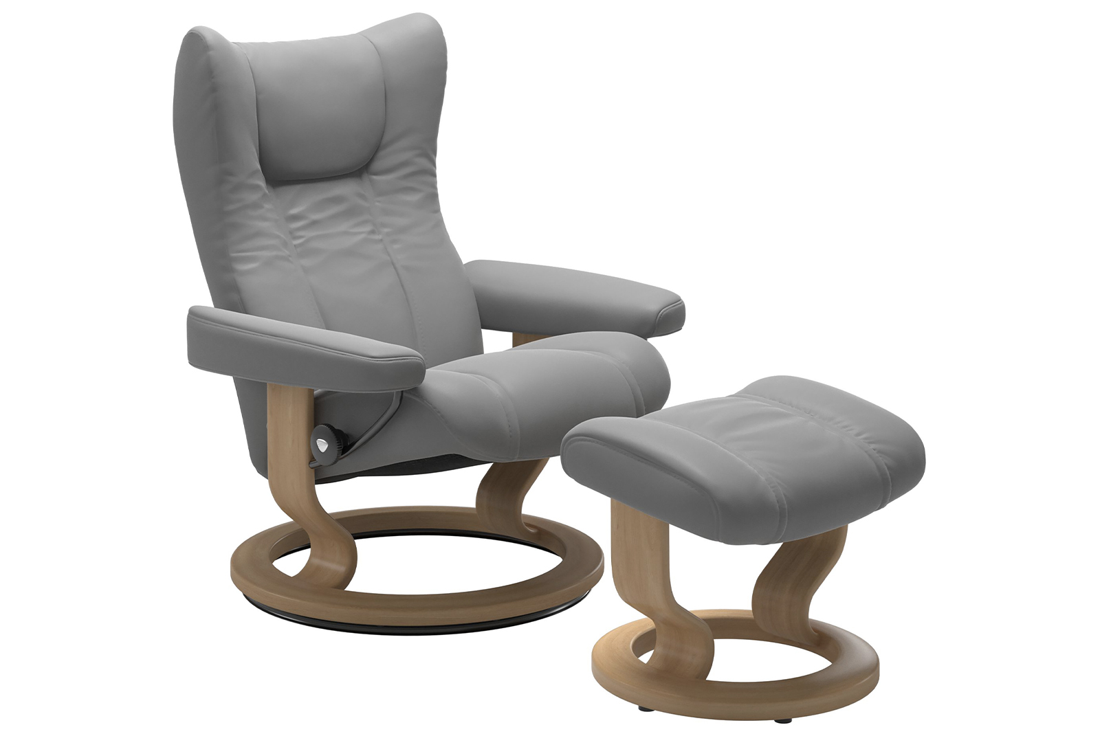 Wing lenestol m/krakk i hud Batick Wild Dove - Classic - Eik