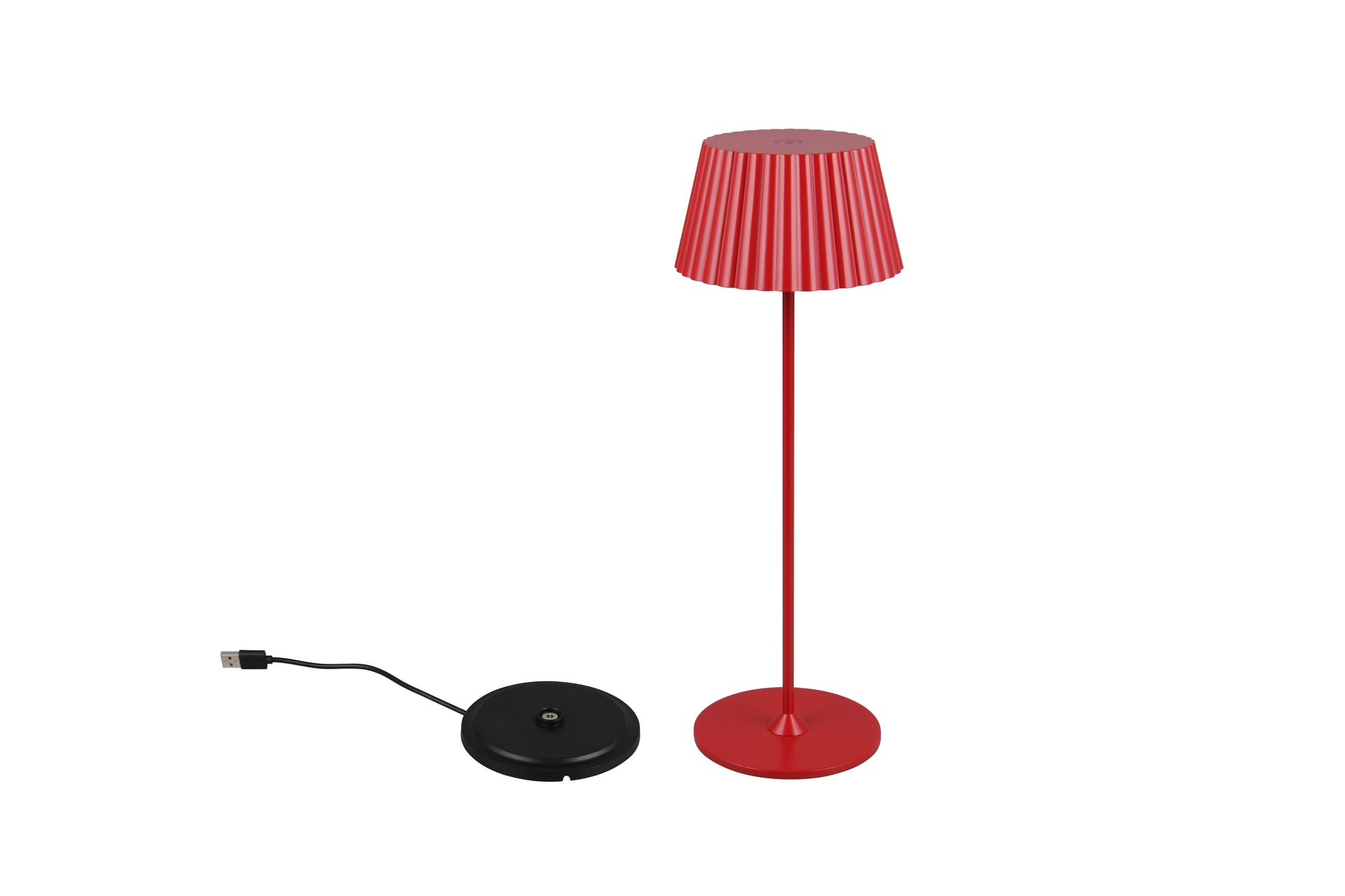 RL Akku LED Tischlampe SUAREZ 2-teilig rot