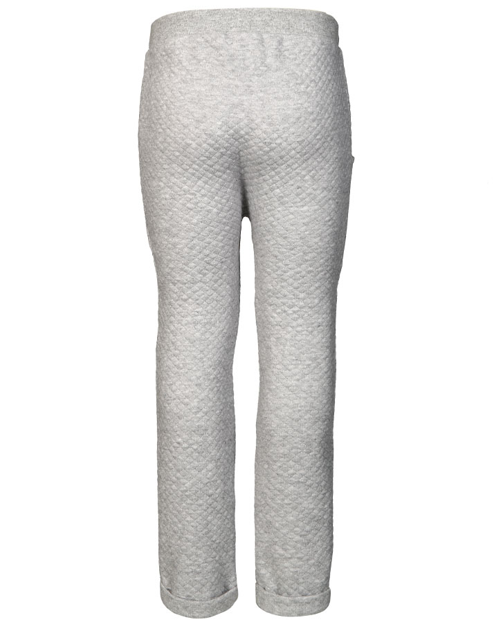 Sweathose QUILTED in grau meliert