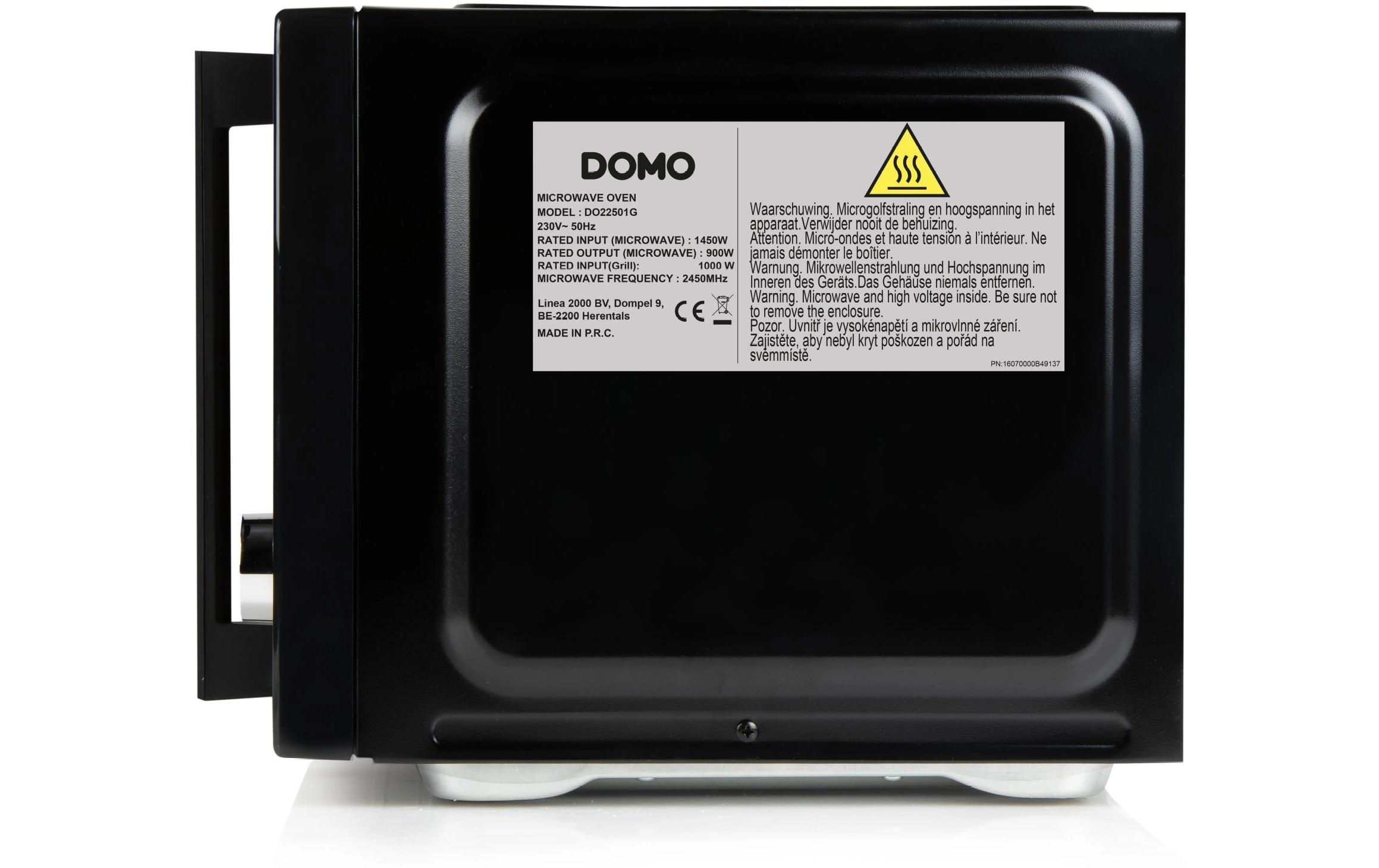 Domo Mikrowelle »mit Grill DO22501G Schwarz« 1000 W
