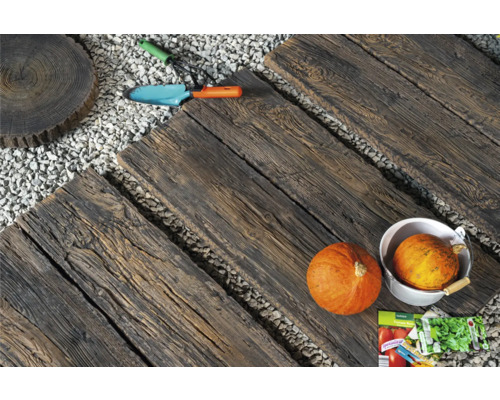 Betonnen houten plank, rustiek bruin, 90 x 22,5 x 4 cm