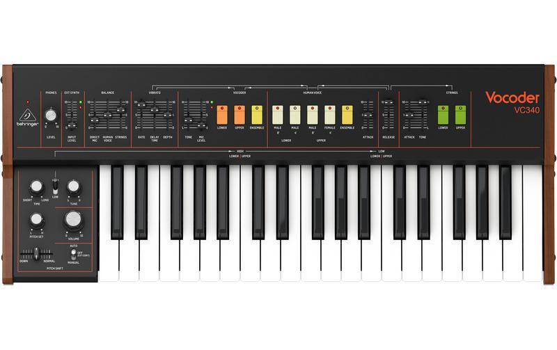 Synthesizer Vocoder VC340<br>Analoger Vocoder und String Ensemble Synthesizer