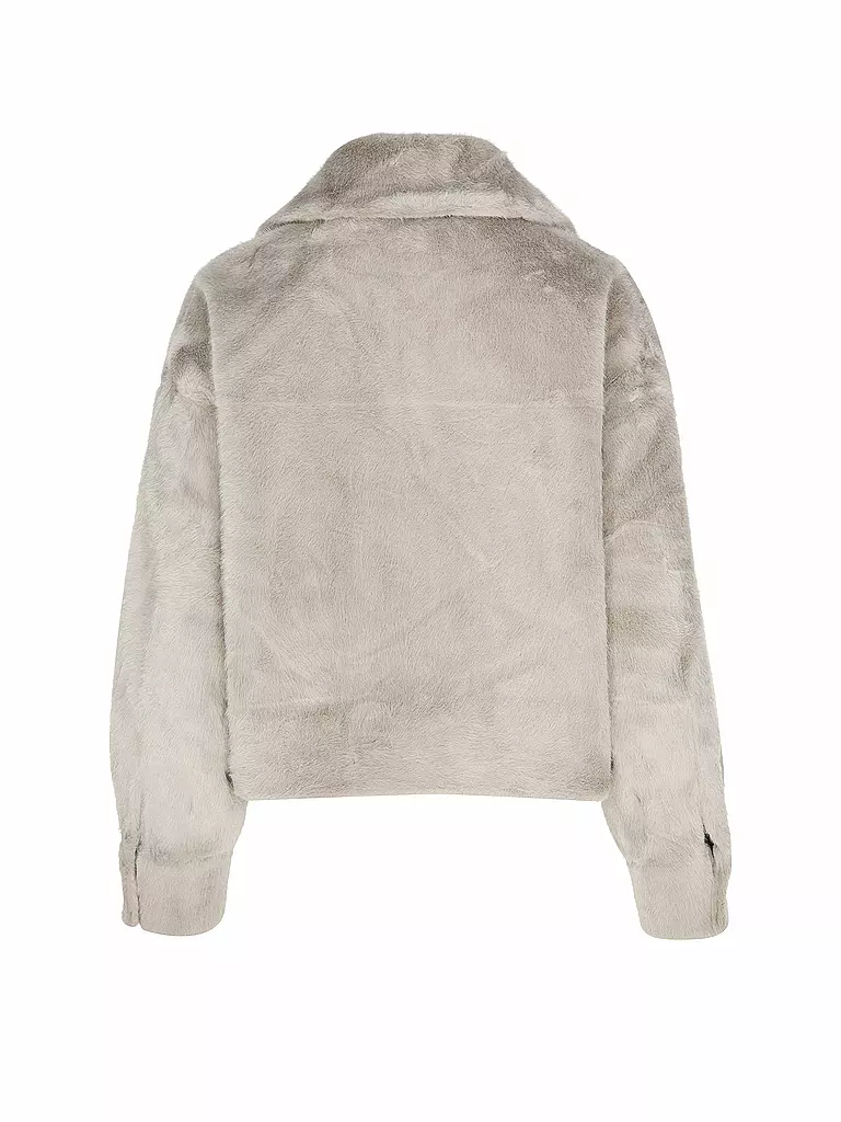 PRIDE TO BE Jacke in Felloptik VANA beige