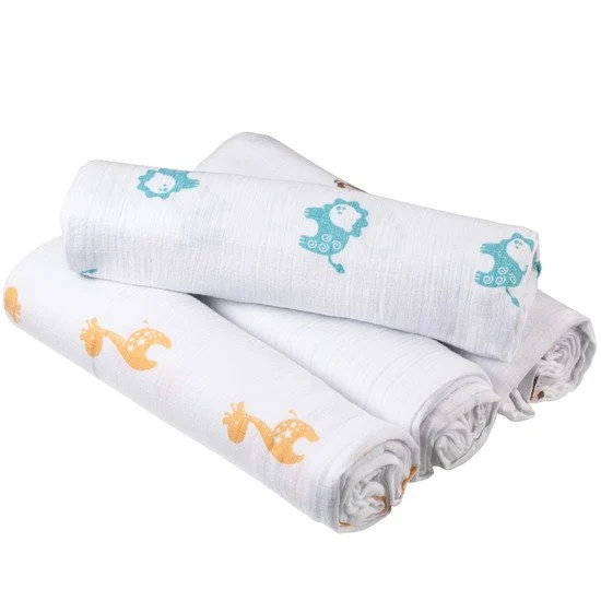 Lot de 4 langes 112x112   Dusty        de               aden + anais essentials