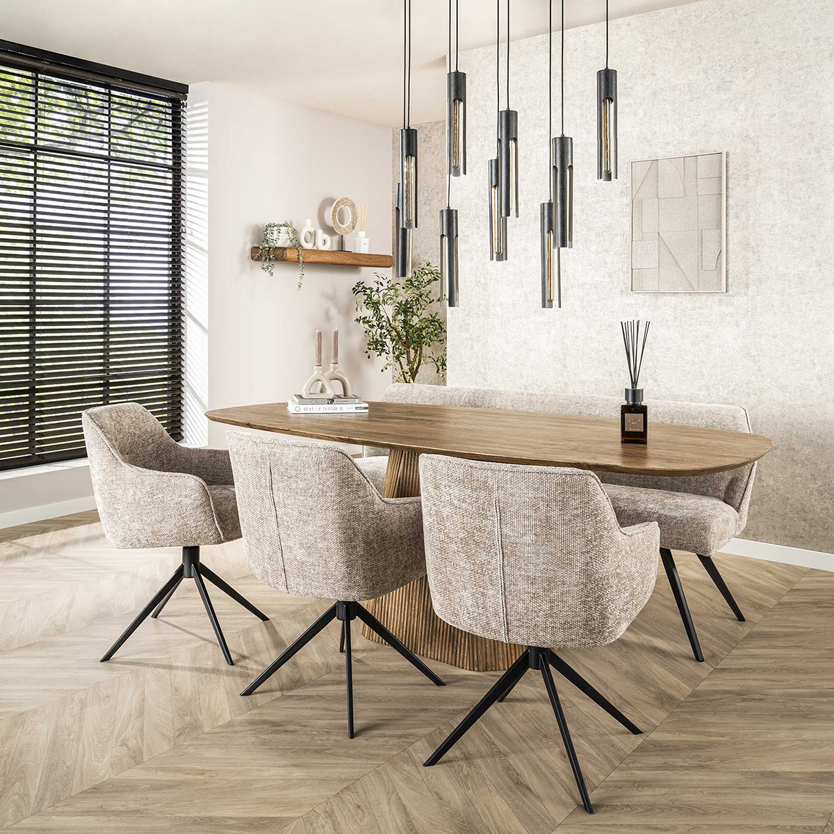 Eettafel Lambda Centro 215x105 cm