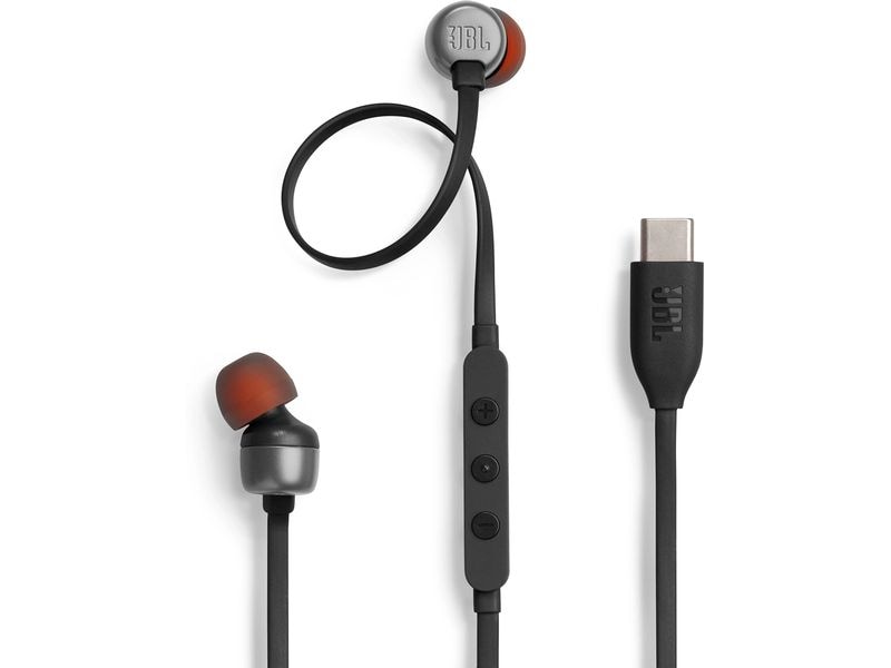 JBL In-Ear-Kopfhörer Tune 310C USB Schwarz Kabelgebundener Hi-Res In-Ear-Kopfhörer