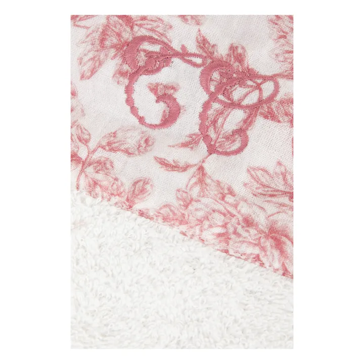 Tartine et Chocolat Bavoir Toile de Jouy | Rose pêche