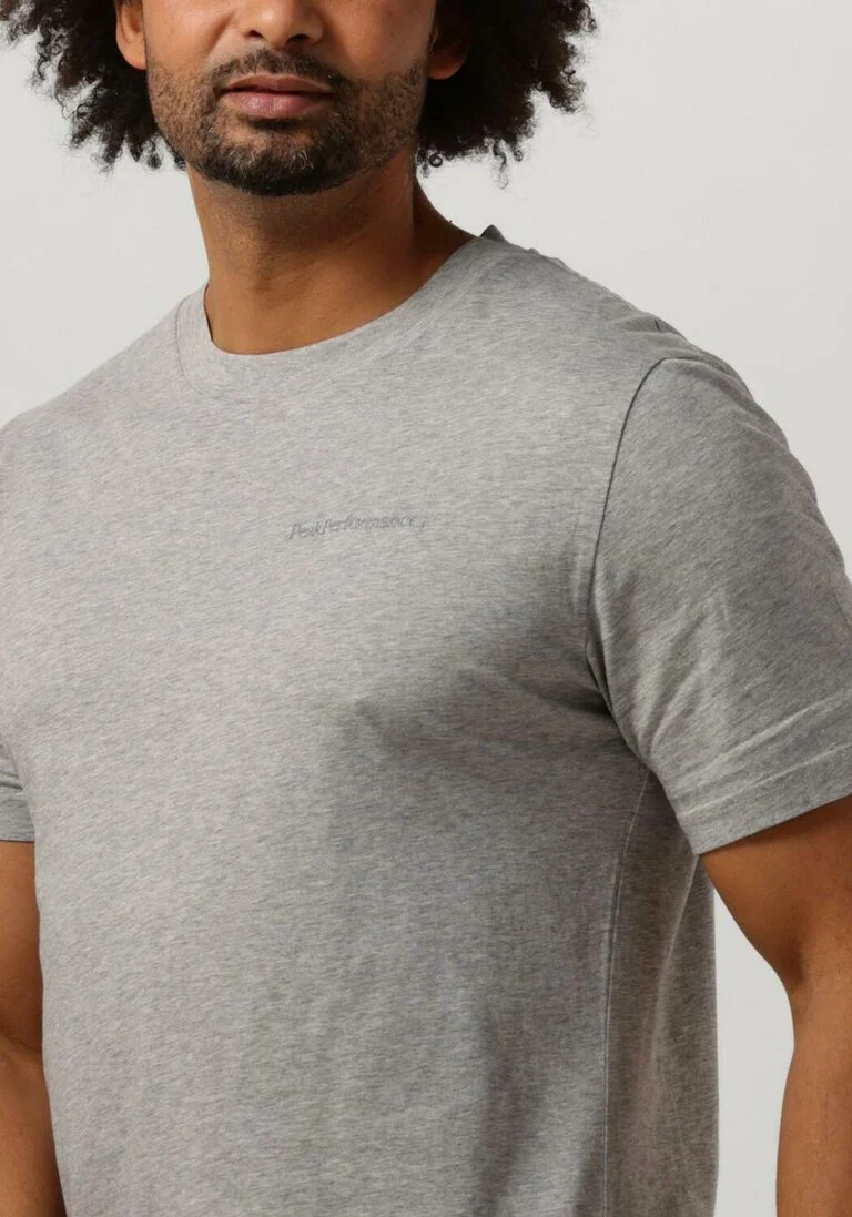 PEAK PERFORMANCE grijze peak performance t-shirt m original small logo tee
