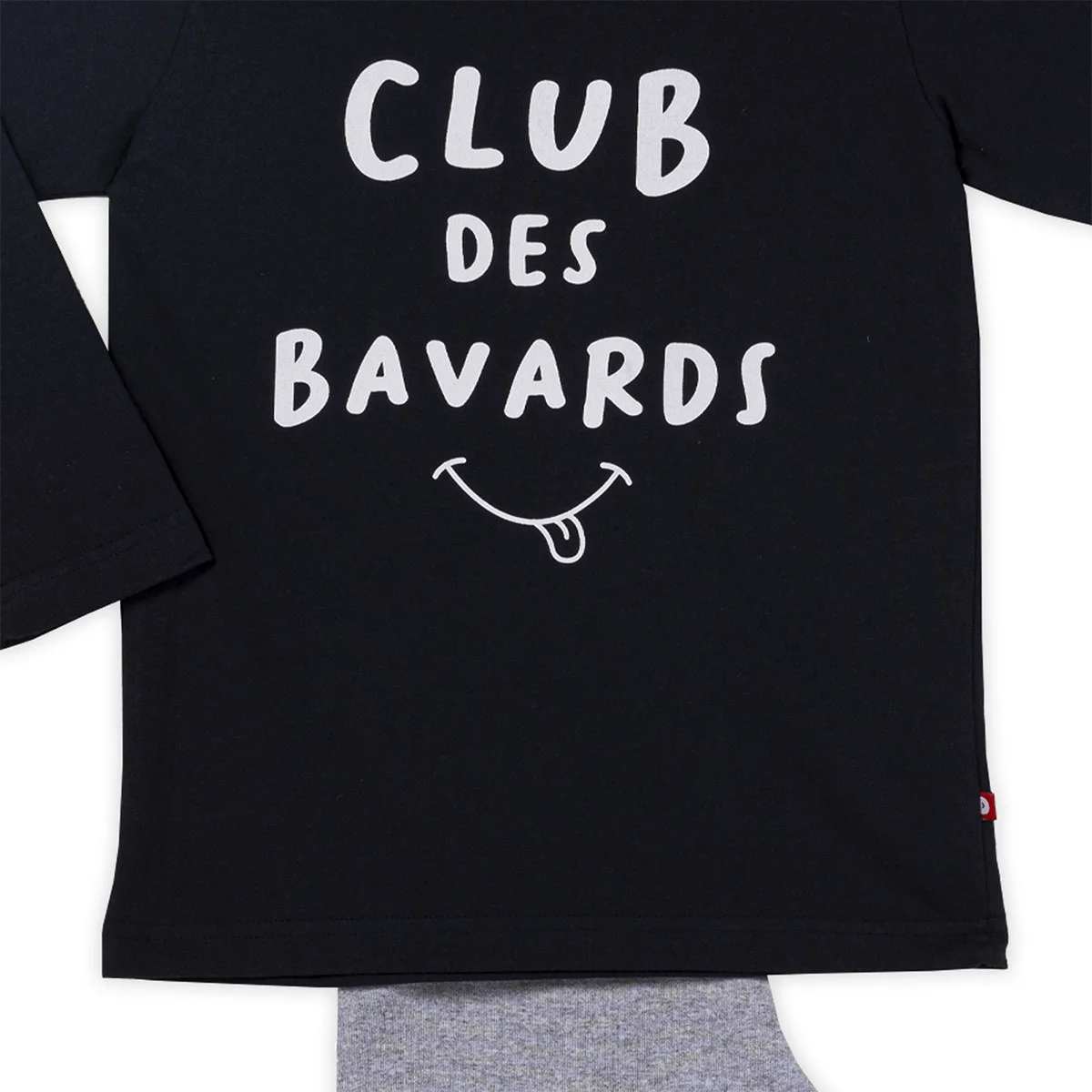 Pyjama garçon BASIQUE marine/gris chiné