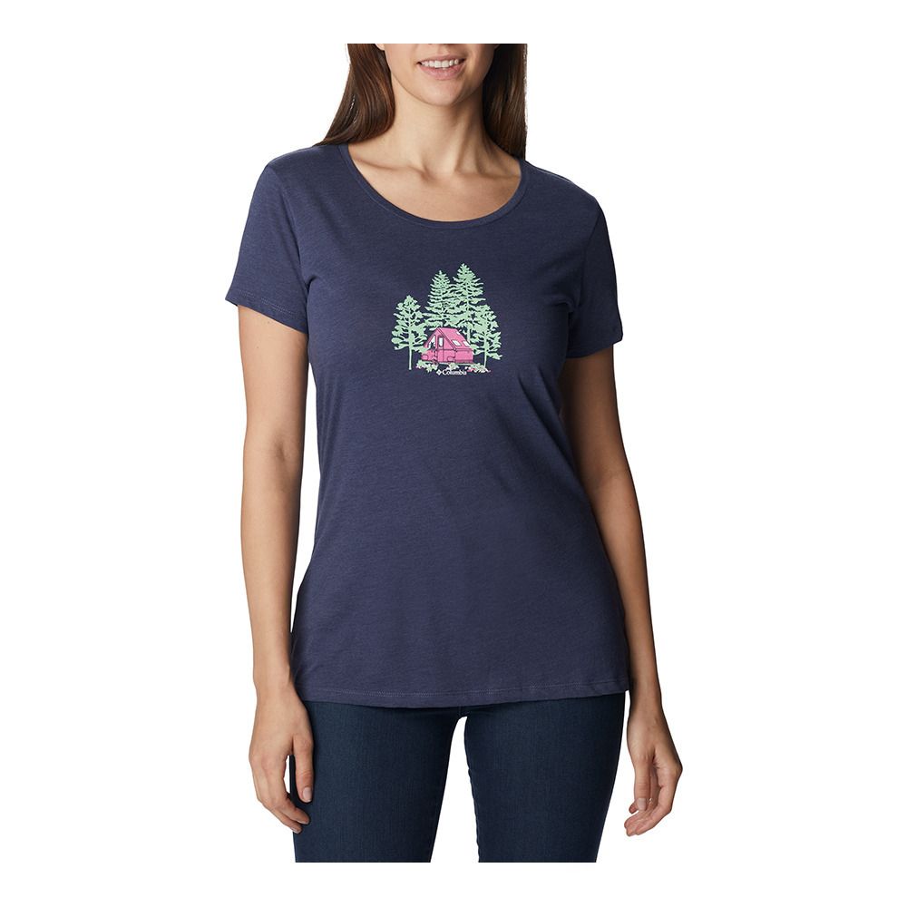 Columbia DAISY DAYS - Tee-shirt Femme nocturnal hthr