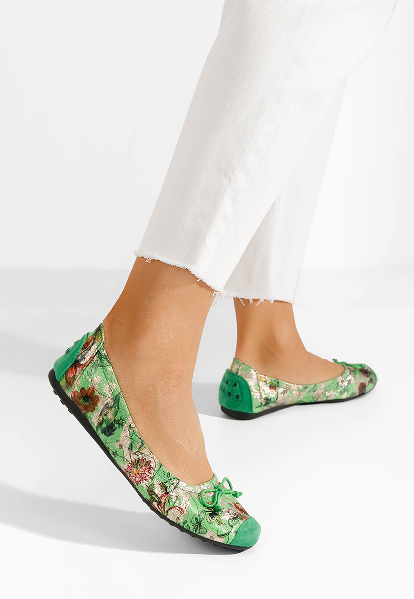 Ballerines femme vert Doriya V3