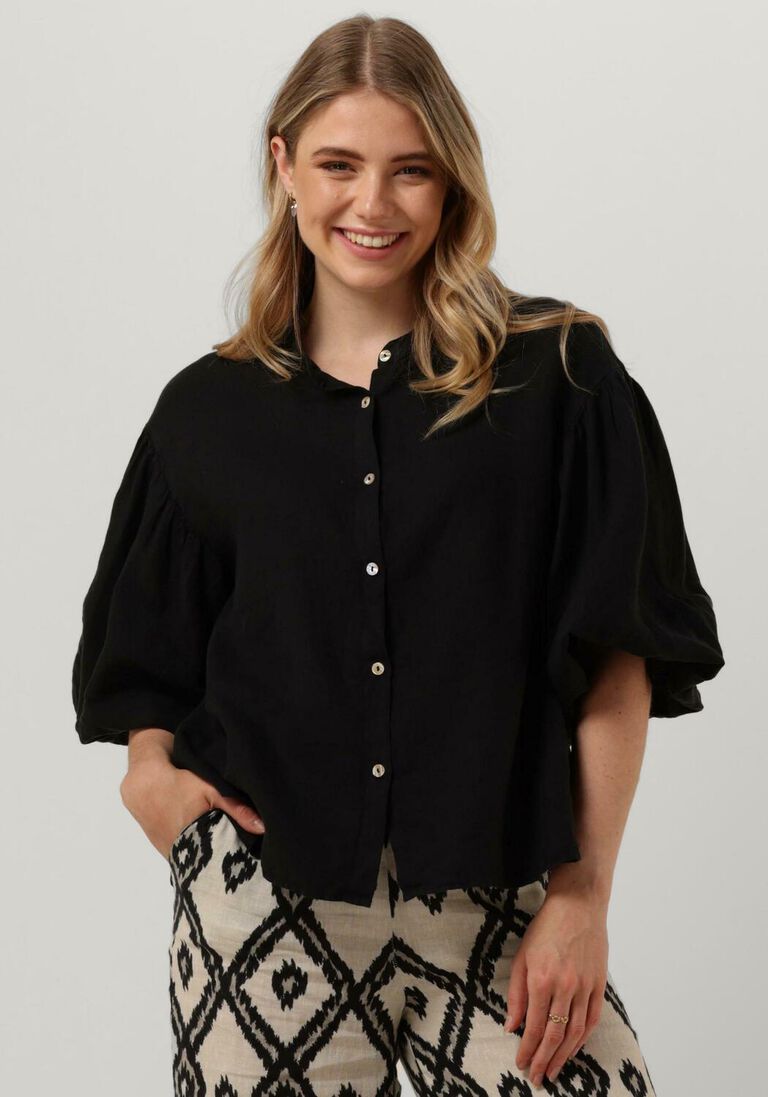 MR MOOD zwarte mr mood blouse mrs balon shirt