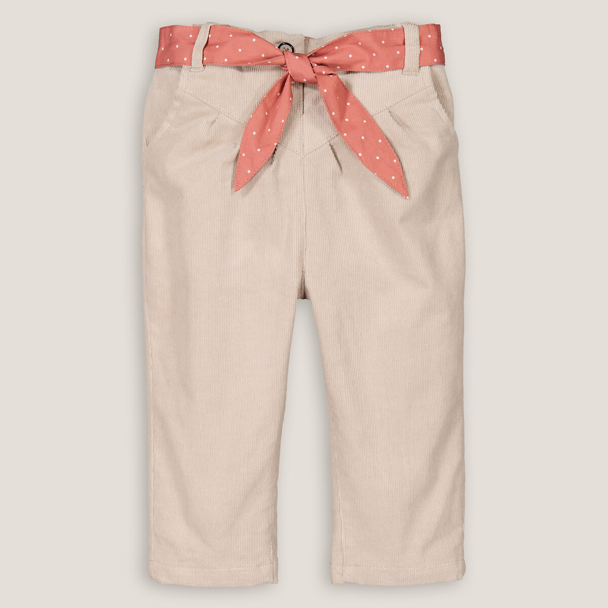 COLEÇÃO LA REDOUTE<br>Calças de veludo com forro de malha