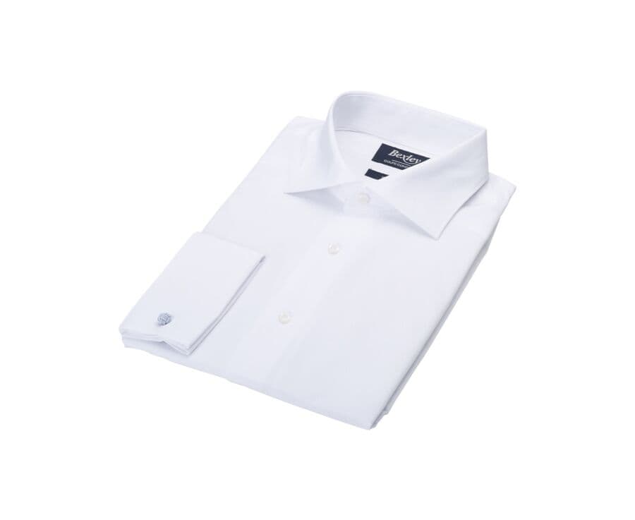 Chemise homme blanche à boutons de manchette - ALBERTINO CLASSIC