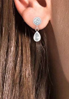 Amor Paar Ohrstecker »2034448« mit Zirkonia (synth.)