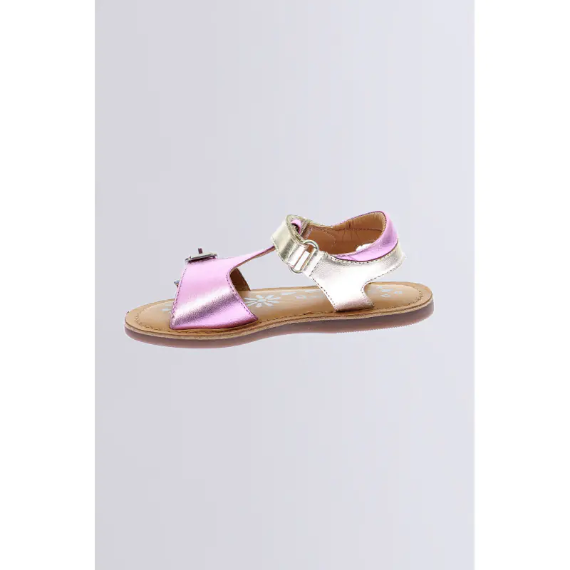 Diazz Beige marine SANDALES Cuir Fille