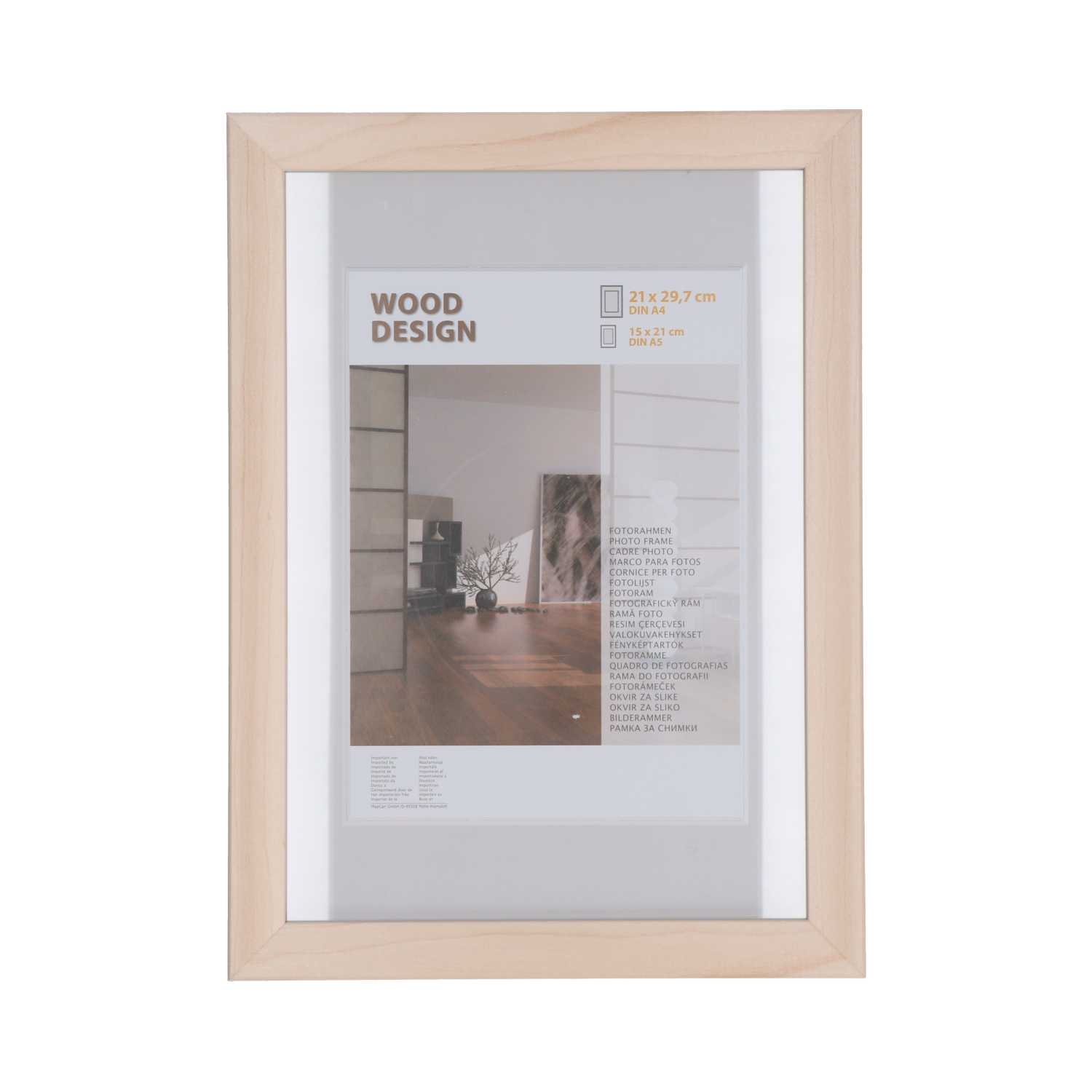 Bilderrahmen Milano aus Holz 21 x 29,7 cm 4fach