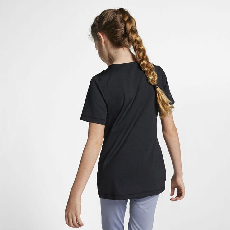 Nike Pro Big Kids T Shirt Sort