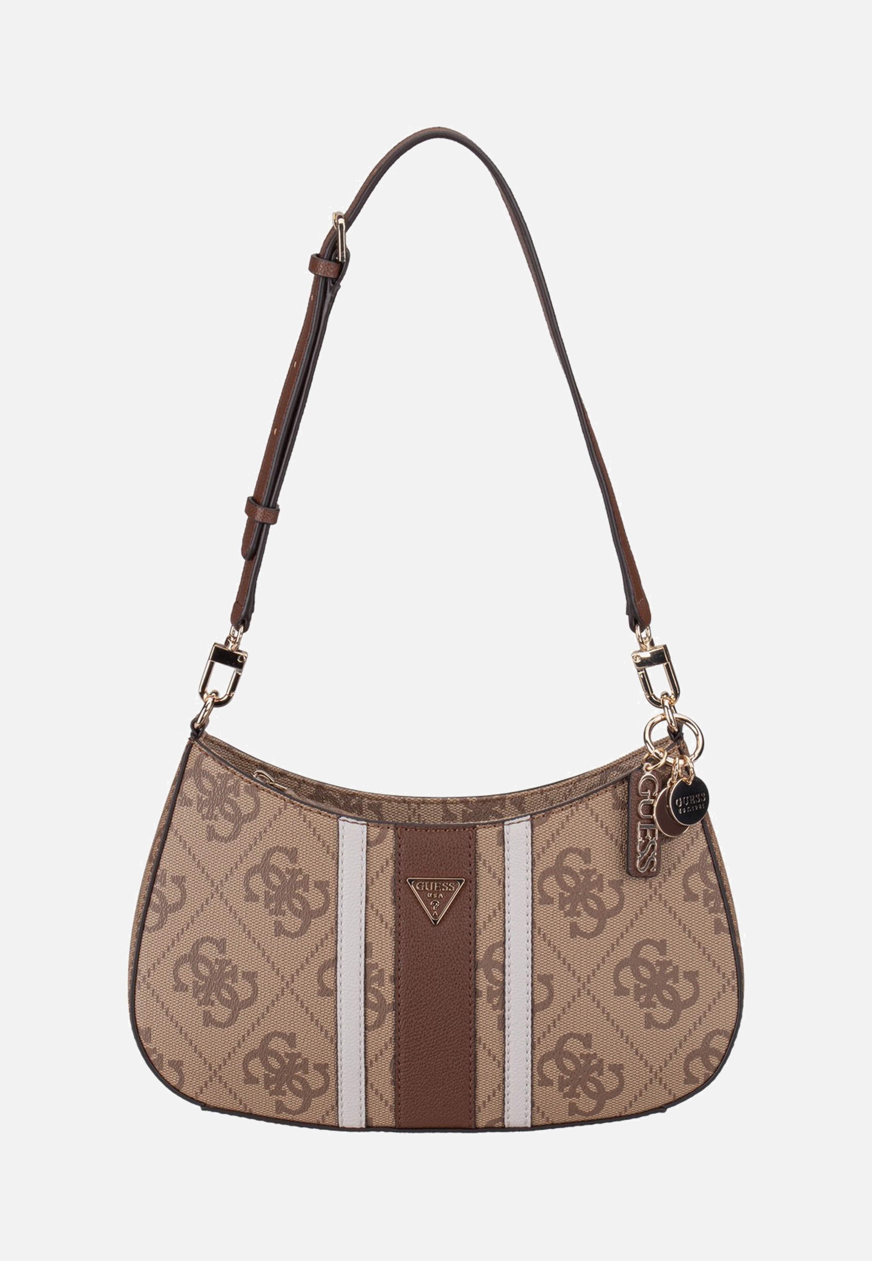 Noelle II Top Zip SHB 72180 Latte Logo/Brown - Umhängetasche