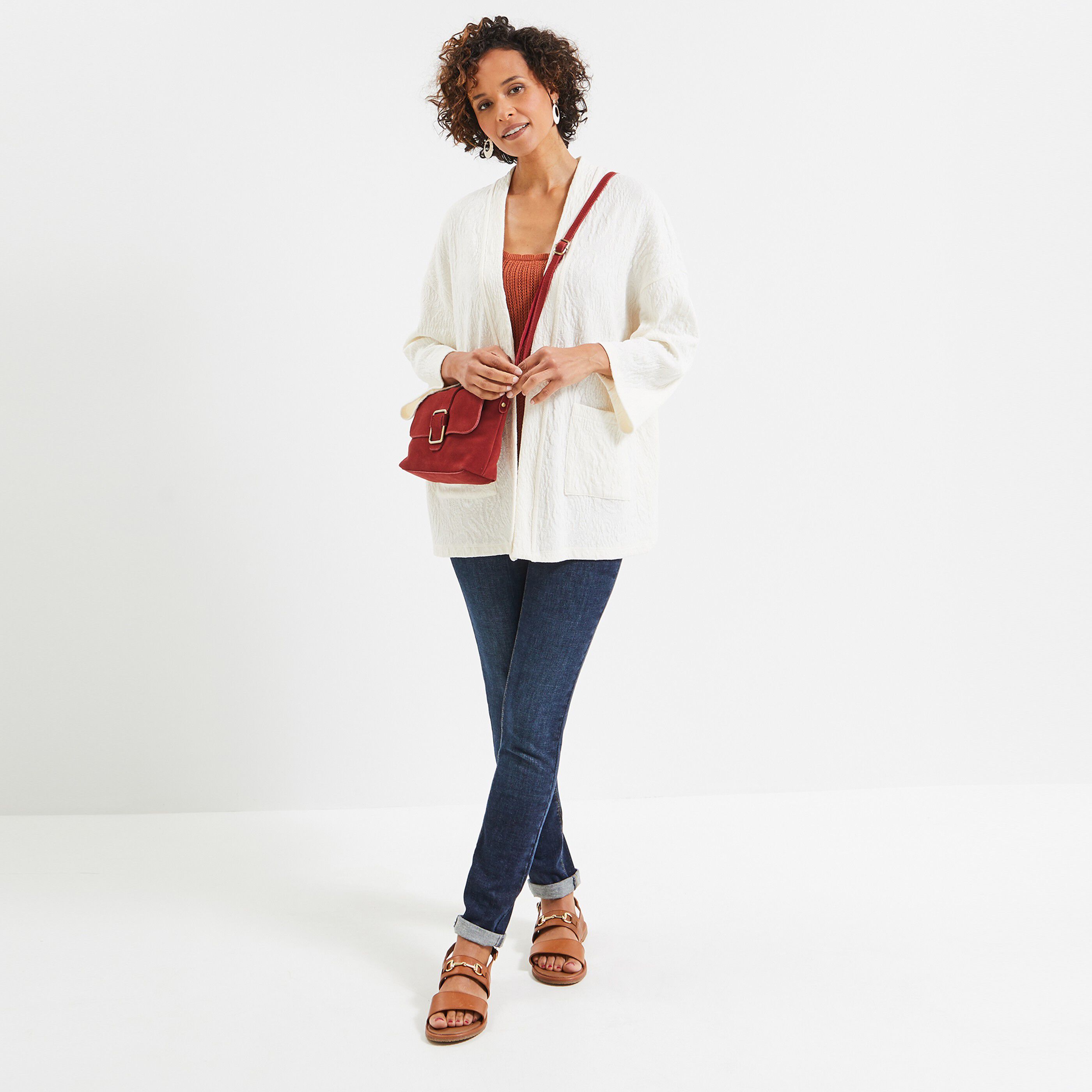 Veste kimono femme - ECRU