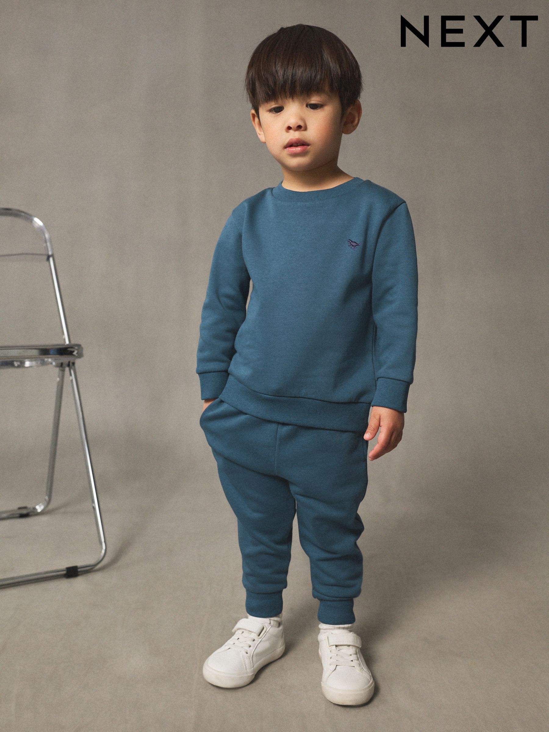 Lichtblauw - Set met sweatshirt en joggingbroek (3mnd-7jr)