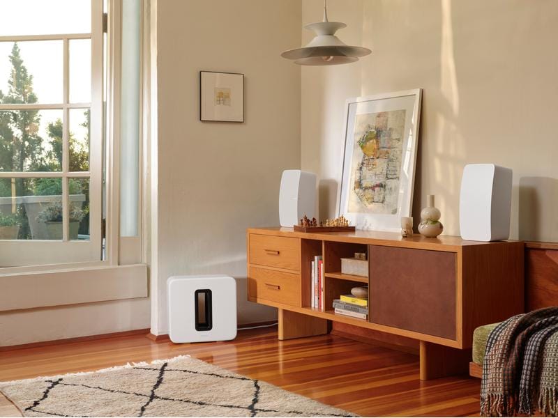 Sonos Lautsprecher Five Weiss Sonos Hi-Fi-Lautsprecher für Sound in Studioqualität