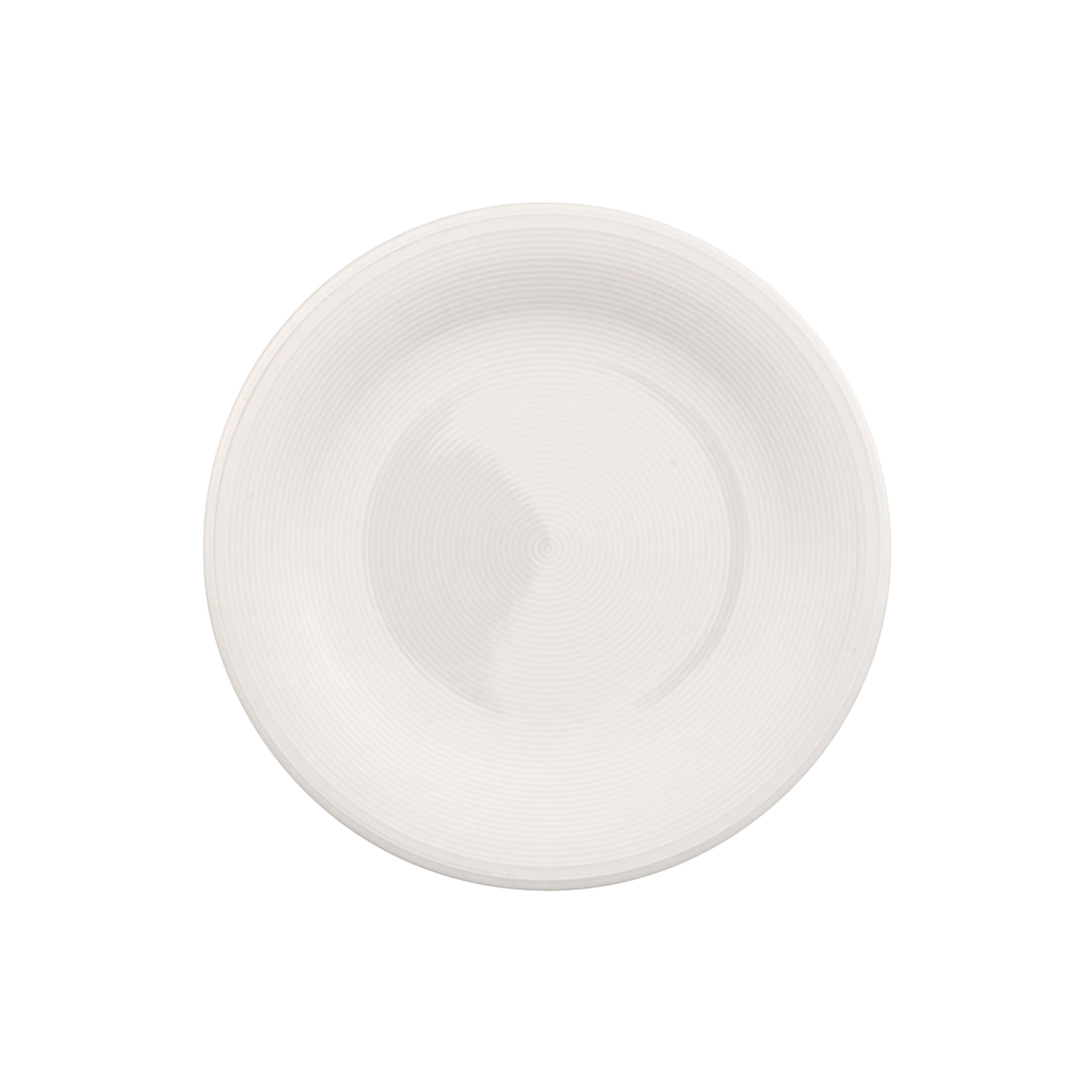 Color Loop Appetizer and dessert plate White, 8.4'', Premium Porcelain