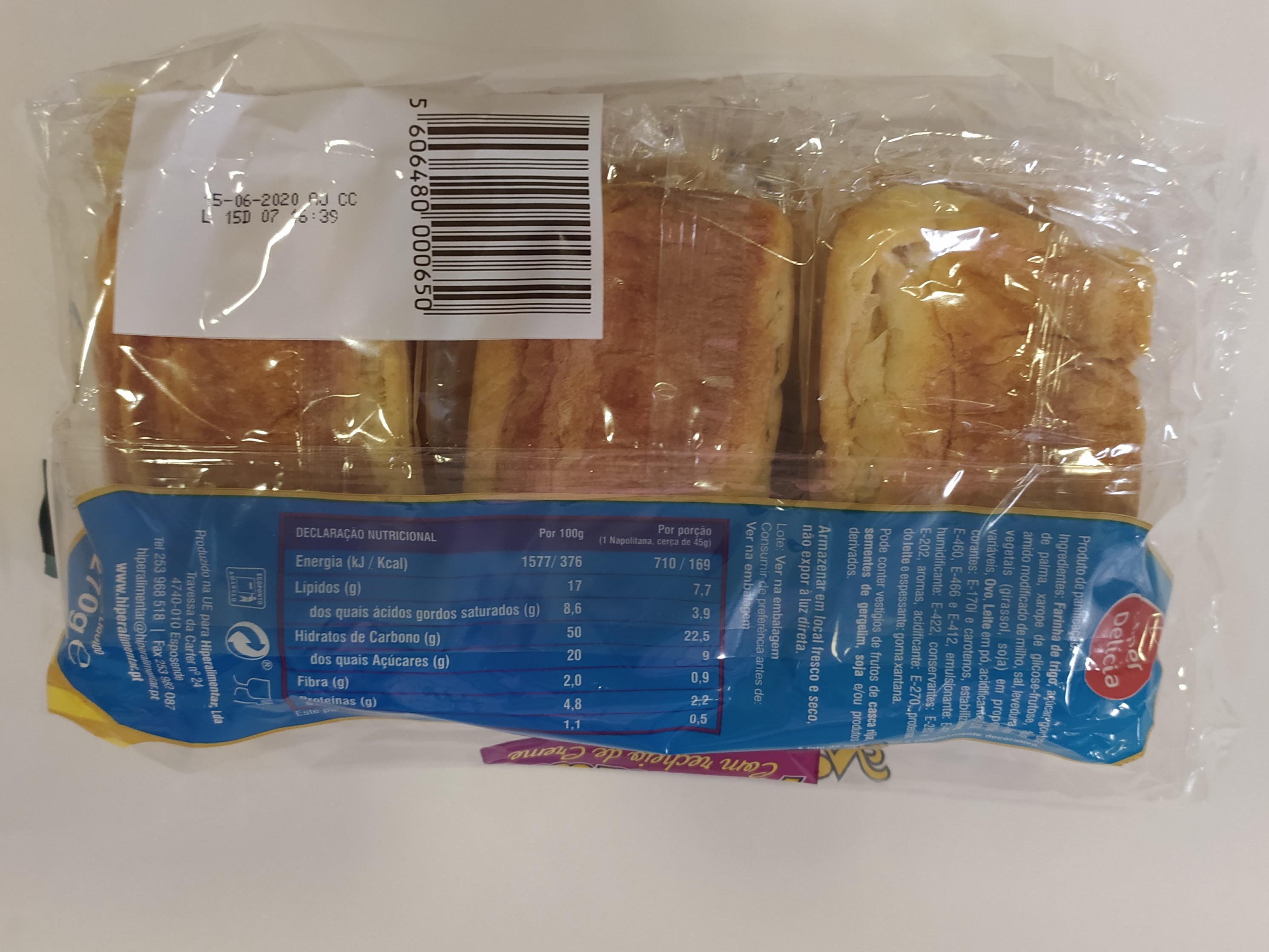 NAPOLITANAS HIPER DELÍCIA CREME BAUNILHA 270G