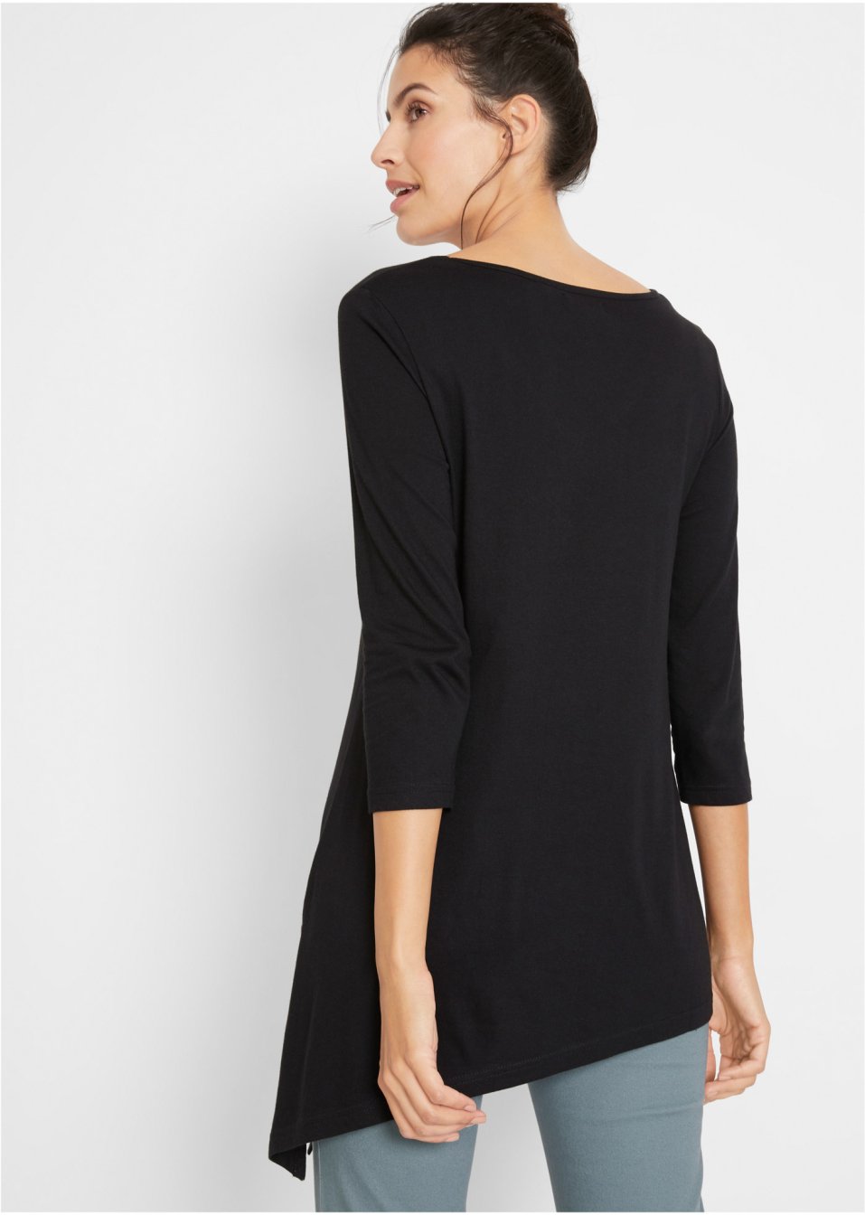 T-shirt long asymétrique