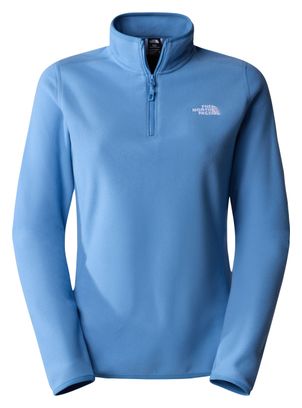 Polaire Femme The North Face 100 Glacier 1/4 Zip Bleu