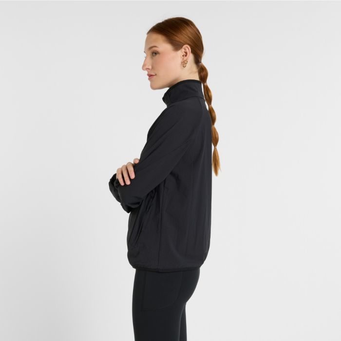 New Balance Dame Jakker Ultra Light Half Zip Jacket Sort