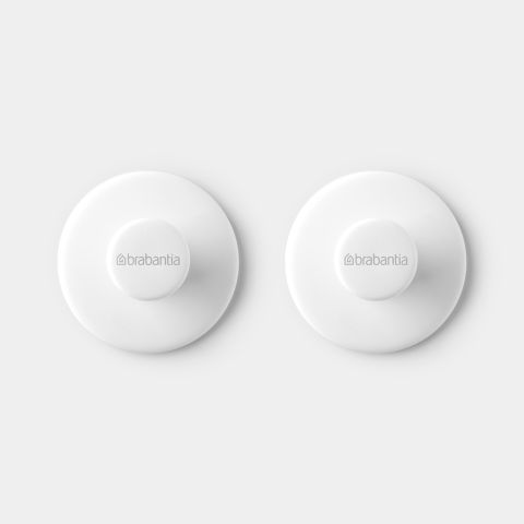 ReNew Handdoekhaakjes, set van 2, inclusief schroeven en tape - White