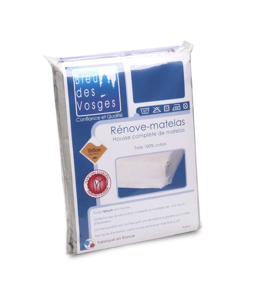 Rénove matelas Rubens housse 90x200cm matelas 14 à 18cm