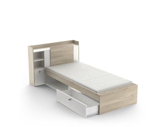 DEMEYERE - Lit enfant life 1 personne - 90x190/200 - rangements - décor...