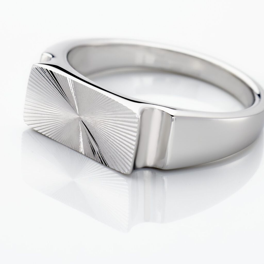 Chevalière Hosea Argent Blanc