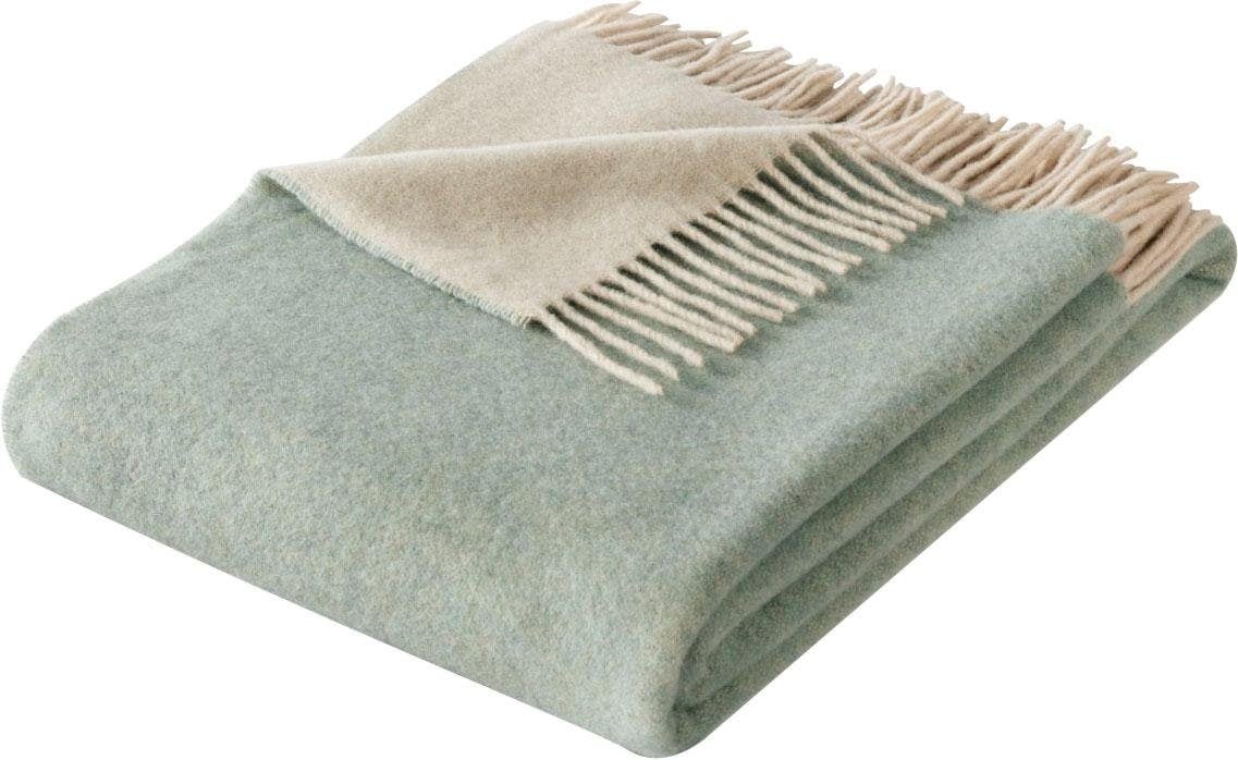 Biederlack Plaid »Soft Impression im Doubleface-Look« Wolle-Kaschmir-Mix