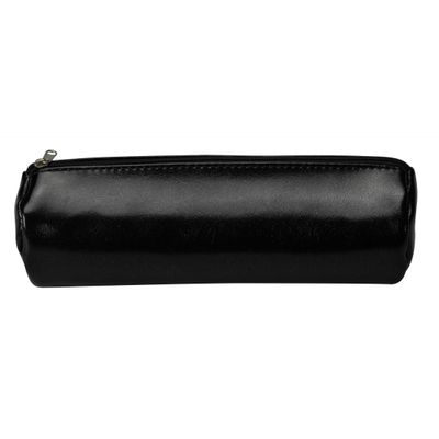 Trousse ronde School - 1 compartiment - noir - Carpentras