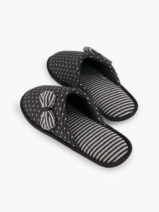 Casa mia Pantoffel Schwarz