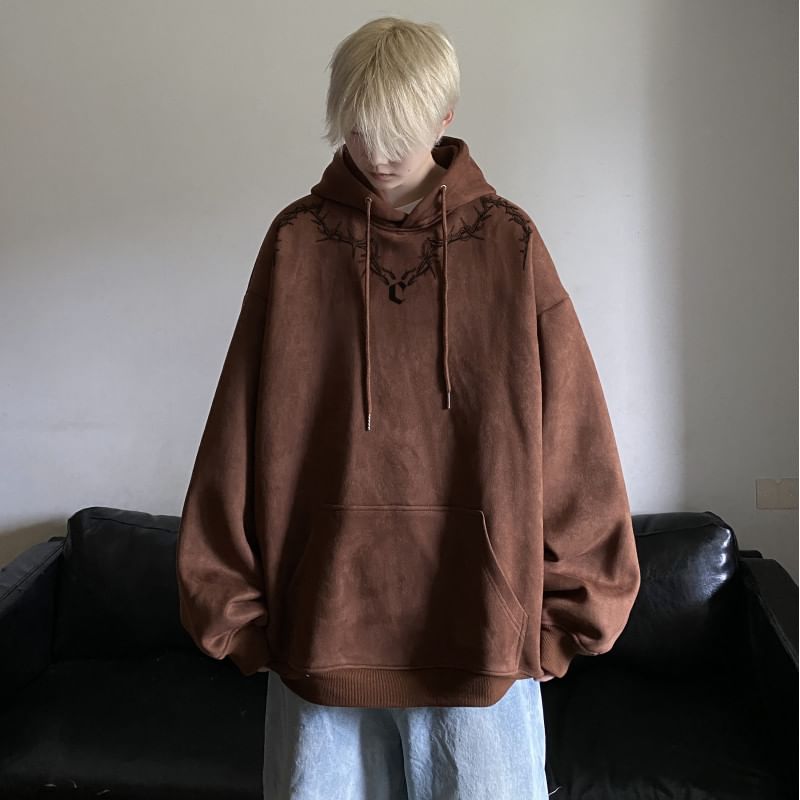 emeisa - Geborduurde gewassen hoodie