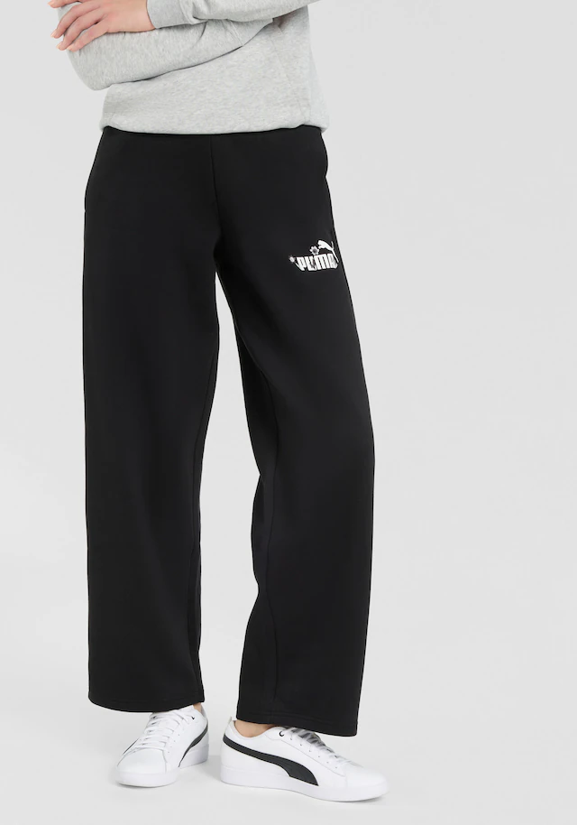 PUMA Trainingshose »ESS NATURE 2.0 COMFORT LOGO STRAIGHT PANTS FL OP«